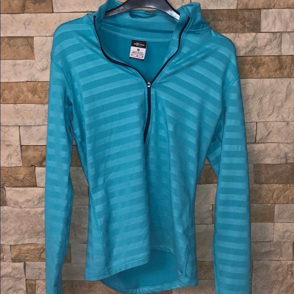 Blue half zip up